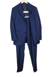 SUITSUPPLY La Spalla Men's Suit UK34R Blue Pure Wool Slim 2-Piece Perennial Fit
