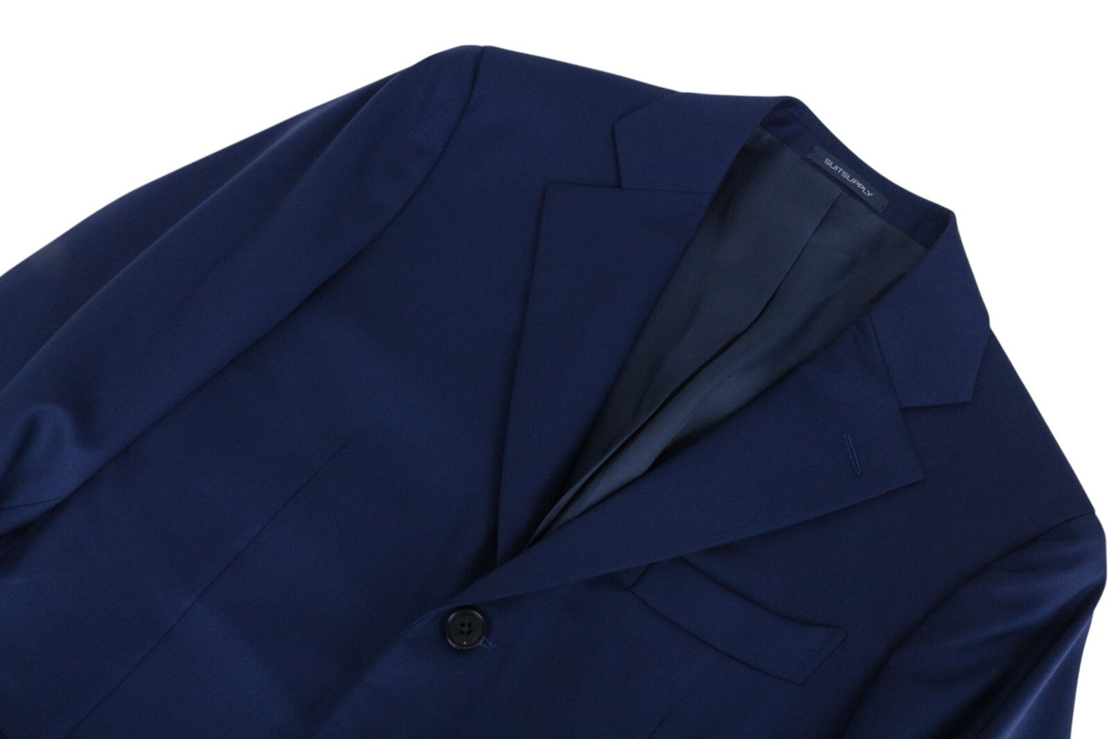 SUITSUPPLY La Spalla Men's Suit UK34R Blue Pure Wool Slim 2-Piece Perennial Fit