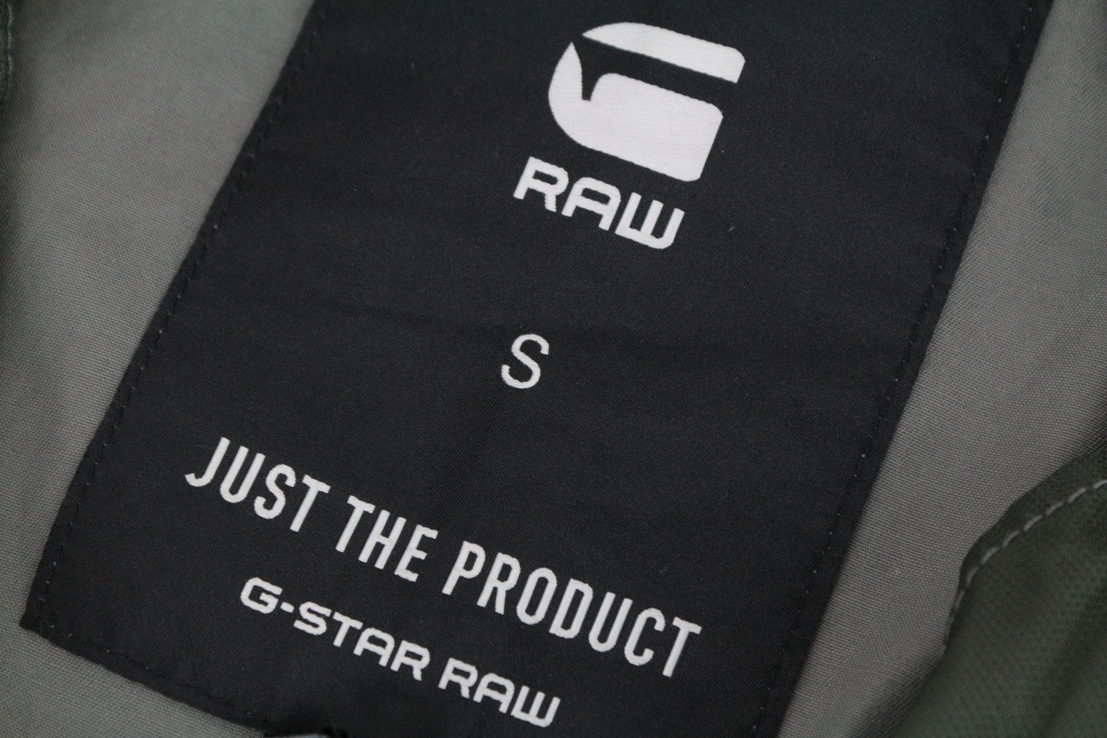 G-STAR Men's Jacket S Zip Duck Hunt Twill Melange Overshirt Green Patterned