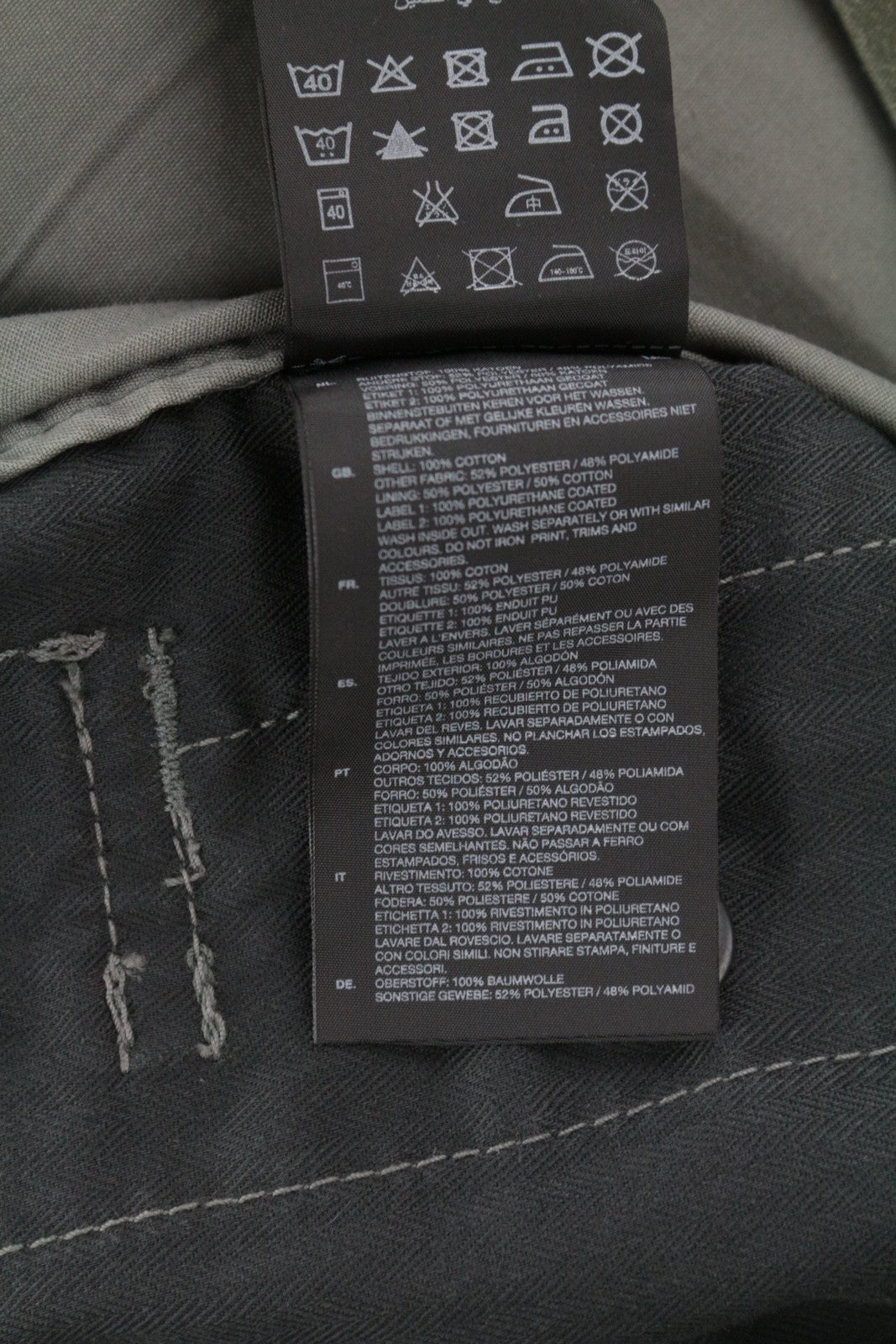 G-STAR Men's Jacket S Zip Duck Hunt Twill Melange Overshirt Green Patterned