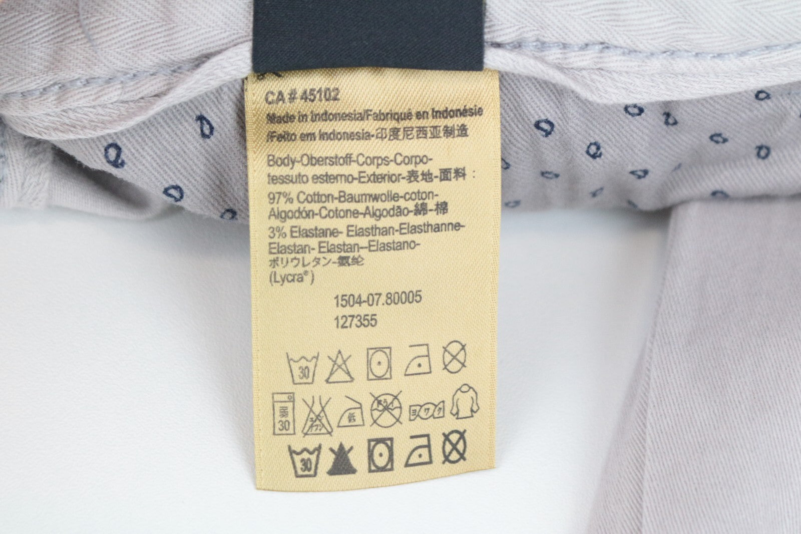 SCOTCH & SODA Dylan Men's Trousers W30/L32 Beige Slim Chino Super Classic Fit