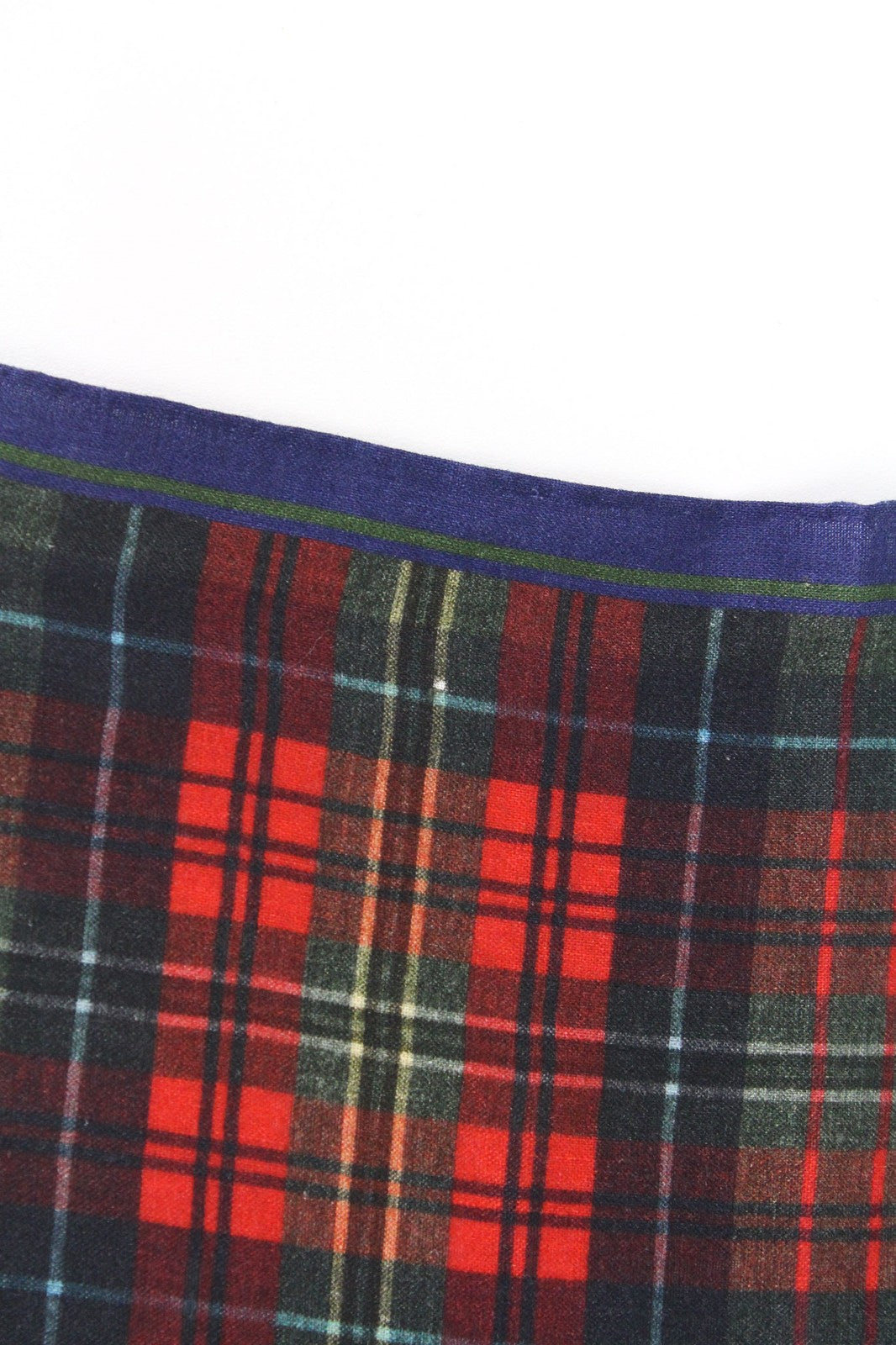 SUITSUPPLY Men's Pocket Square Red Checked Melange Linen 32x32 Formal Accessory