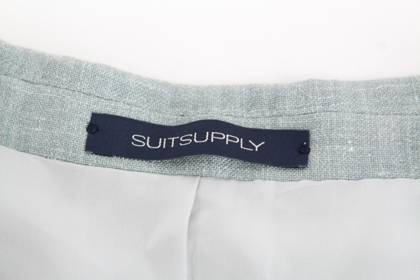 SUITSUPPLY La Spalla vyriškas švarkas UK32R žalias vilnonis šilkinis lininis plonas melanžo kirpimas 