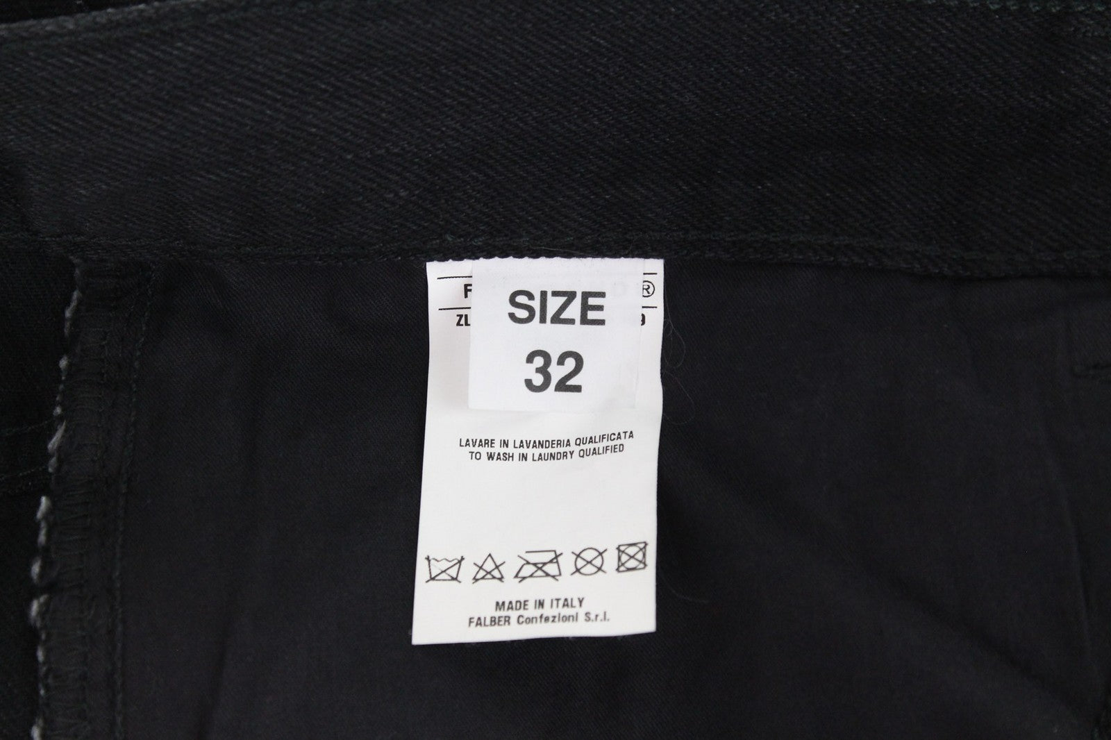 RICHMOND Men's Jeans IT32 Black Buttoned Skinny Fit Classic Low-Rise Style