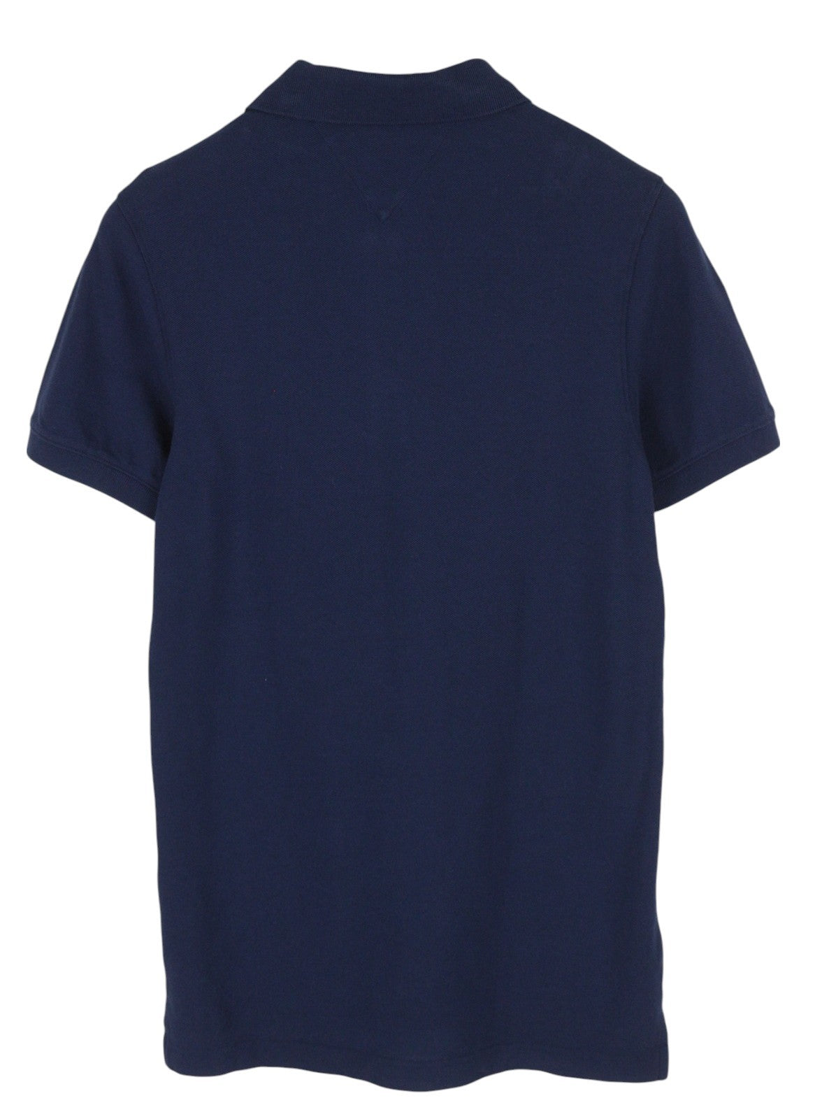 TOMMY HILFIGER Men T-Shirt S Dark Blue Short Sleeve Polo Neck Cotton RRP€60