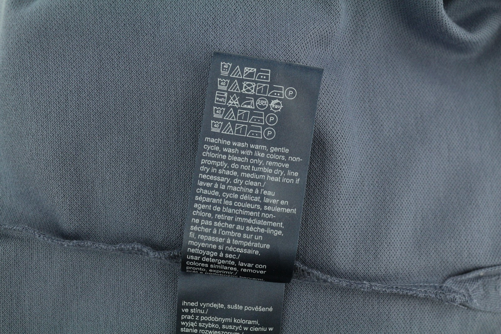 TOMMY HILFIGER Slim Polo Men T-Shirt XS Faded Blue Short Sleeve Cotton RRP€69