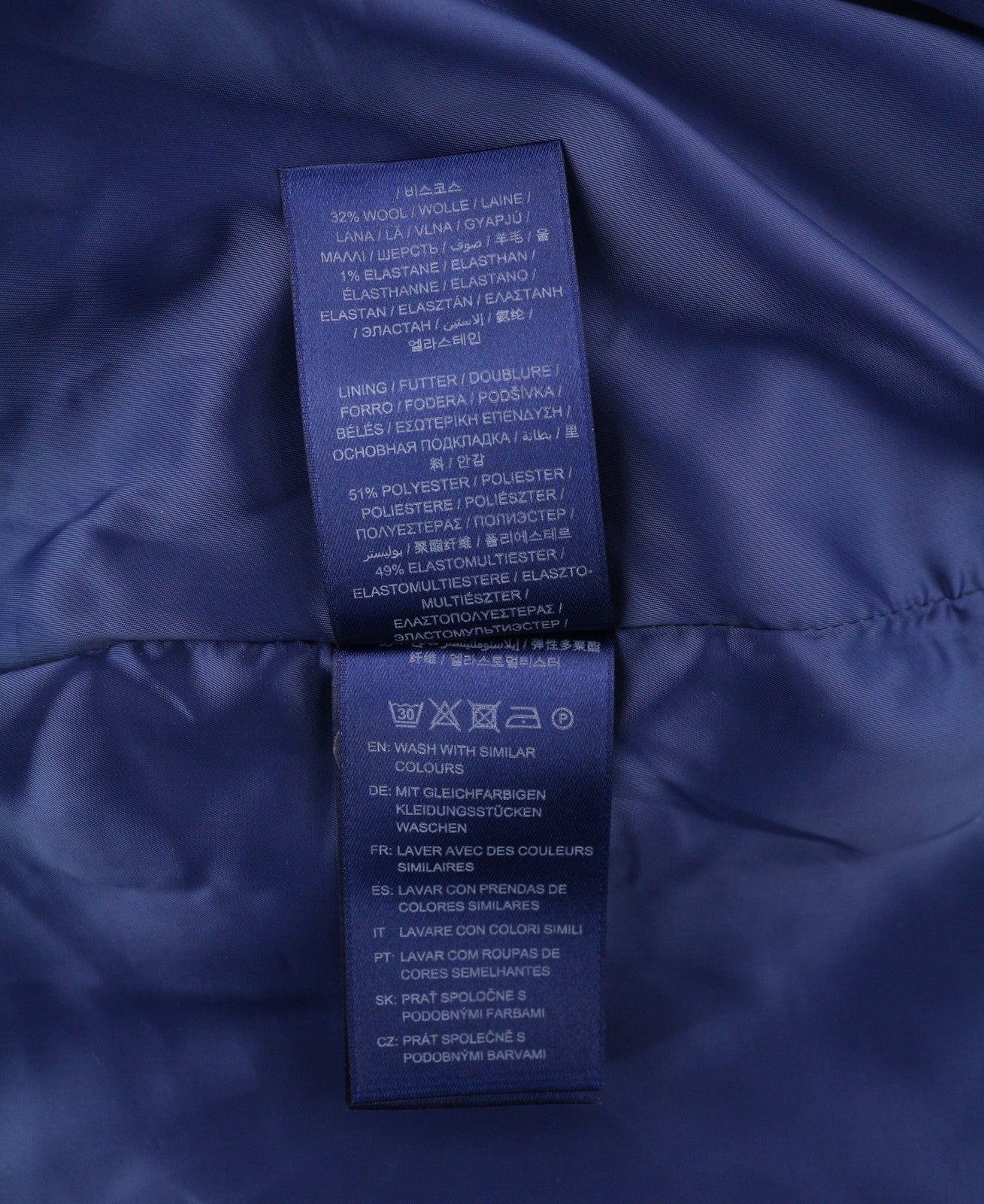 GANT Checked Flare Women Dress EU38 Grey 3/4 Sleeve Round Neck Plaid Print Mini