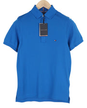 TOMMY HILFIGER Slim Polo Blue Men T-Shirt XS Short Sleeve Casual Logo RRP€70