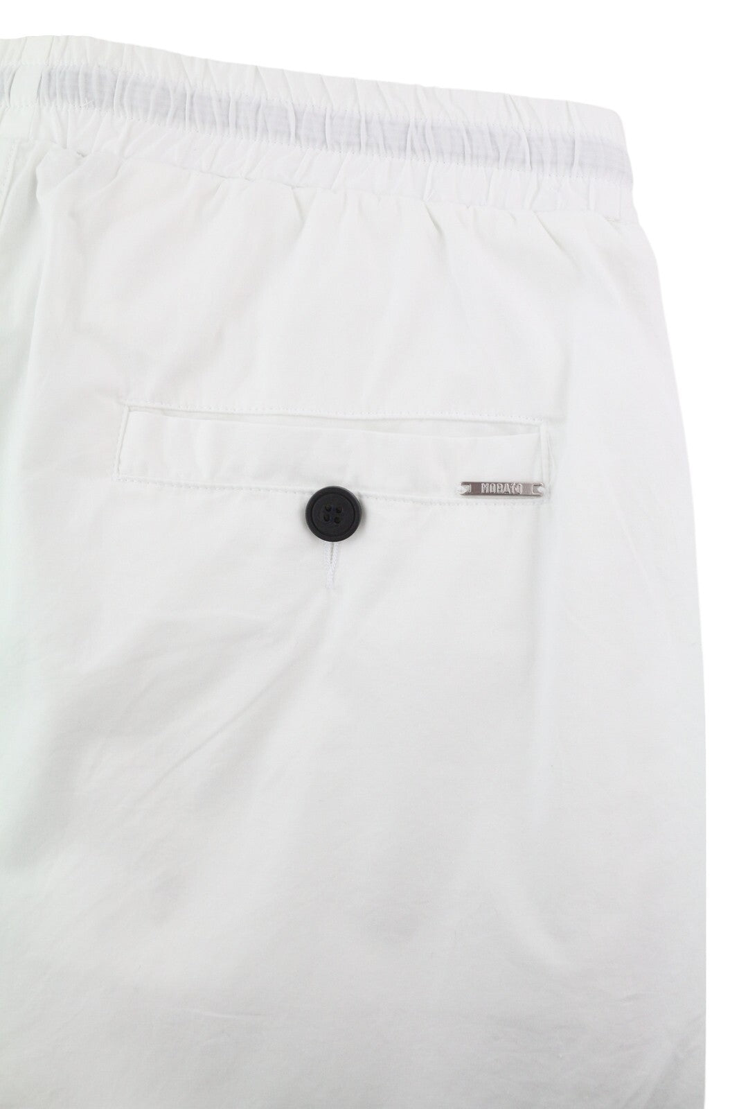 ANTONY MORATO Men Shorts W30 White Drawstrings Waist Turn-Up Pockets Casual