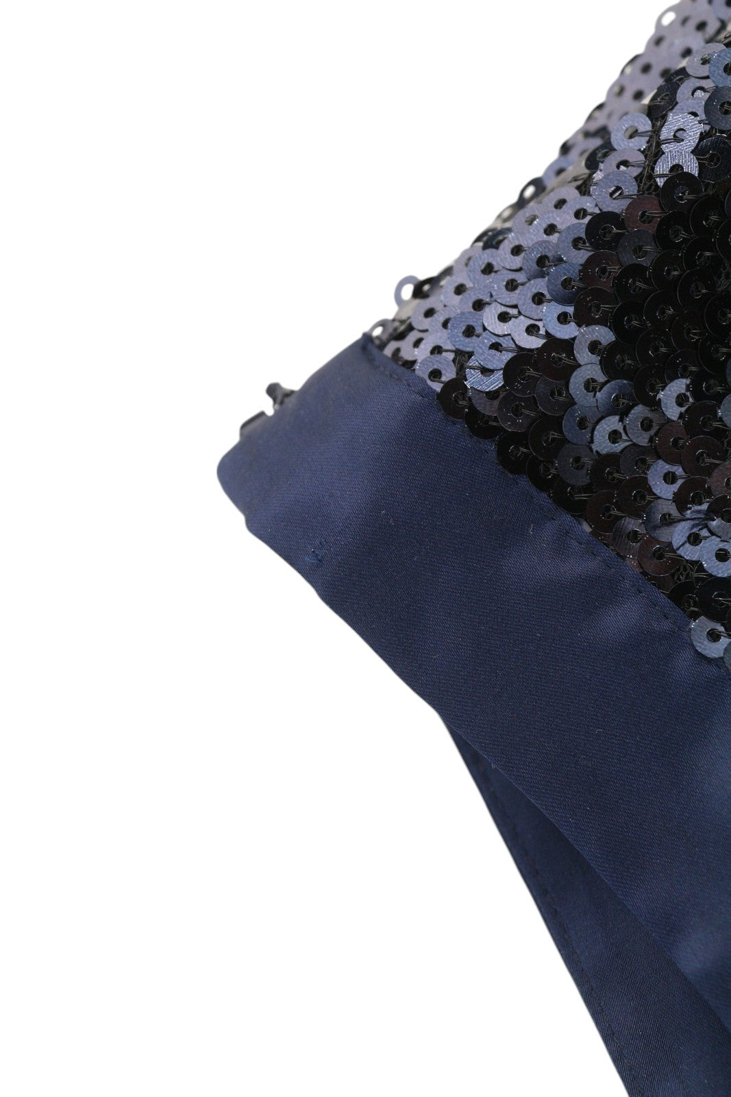 GANT Full Length Sequin Women Skirt EU34 Dark Blue Shiny Fitted Zip Fly Lined