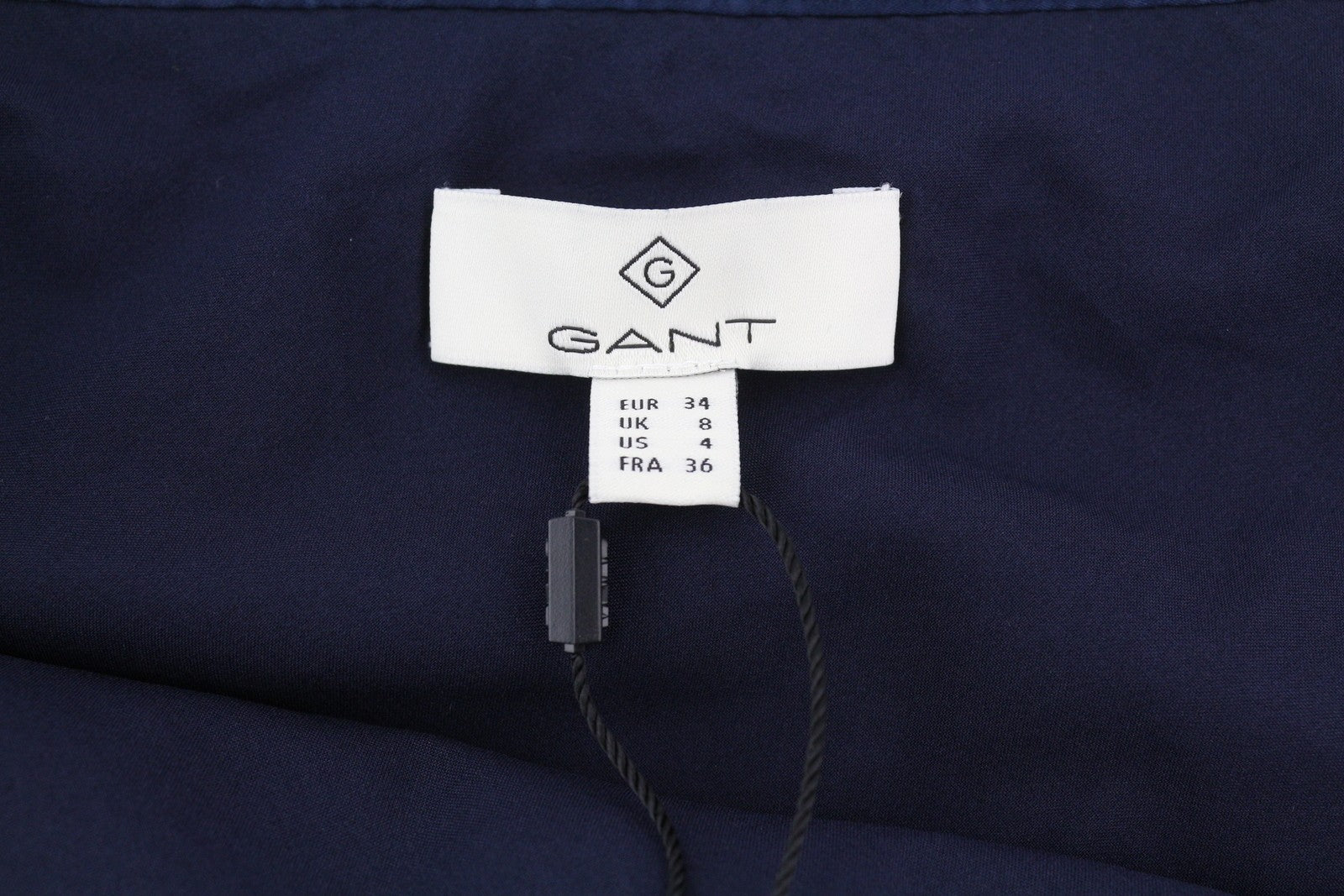 GANT Full Length Sequin Women Skirt EU34 Dark Blue Shiny Fitted Zip Fly Lined