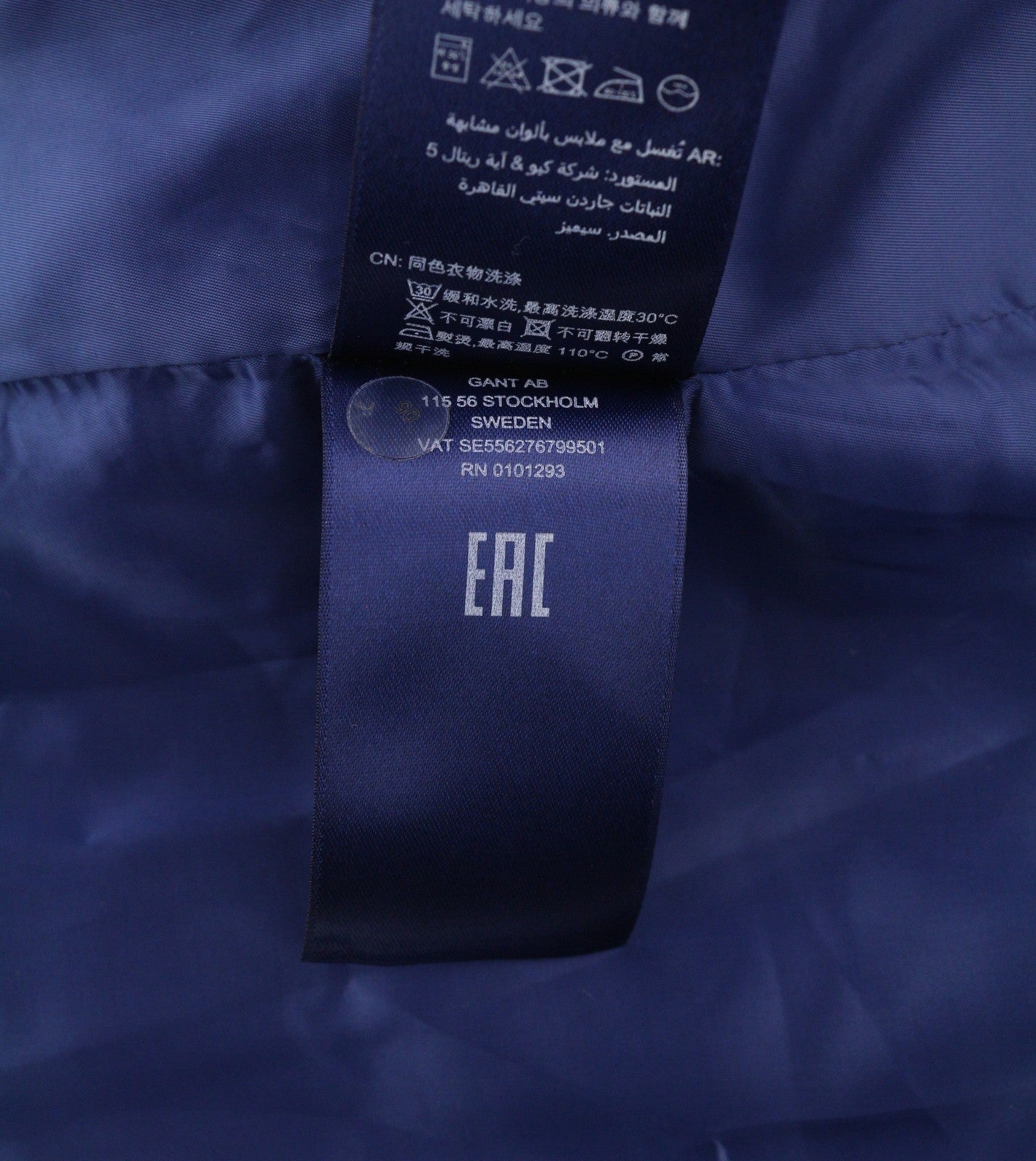 GANT Checked Flare Women Dress EU38 Grey 3/4 Sleeved Round Neck Plaid Print Mini