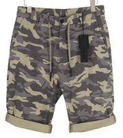 ANTONY MORATO Men Shorts W30 Chino Camouflage Carrot Fit Turn-Up Button Fly