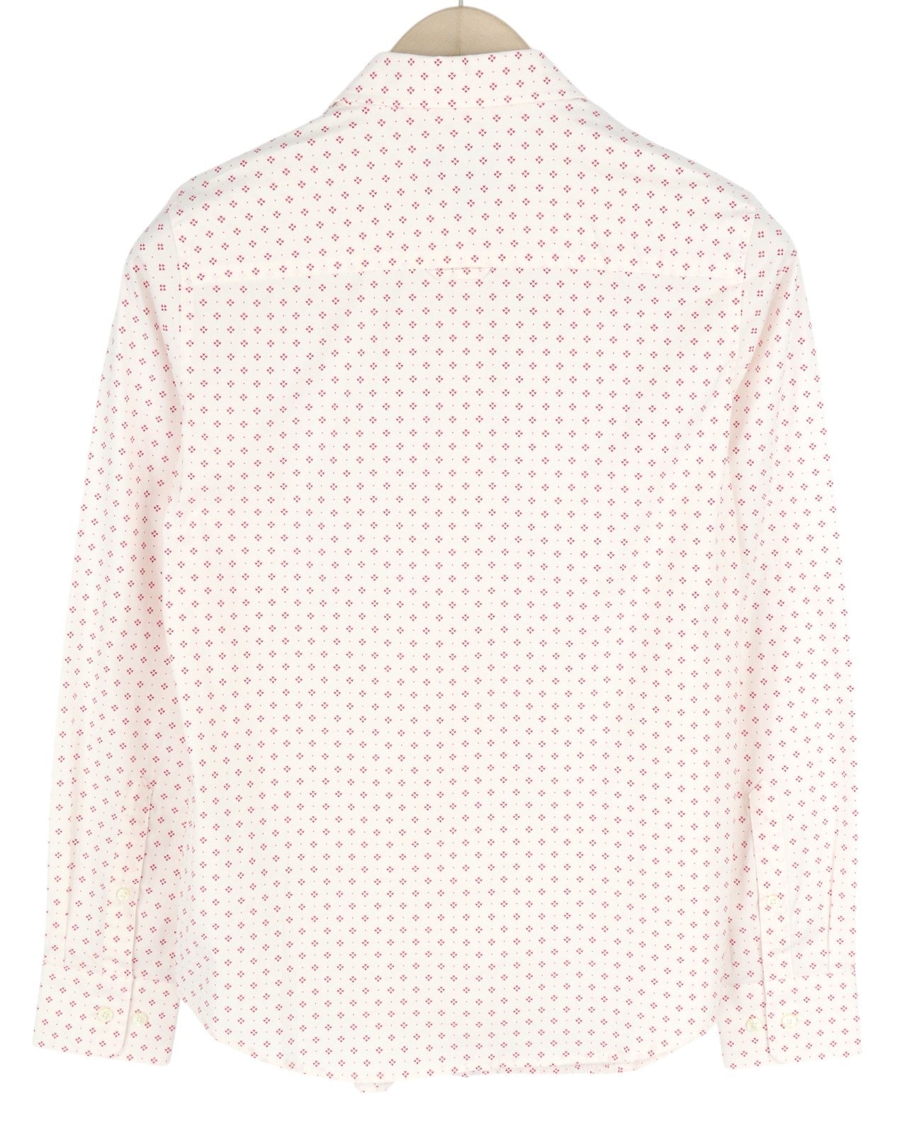 GANT Fairly Dot Stretch Women Shirt EU34 Spread Neck button-Up Patterned White