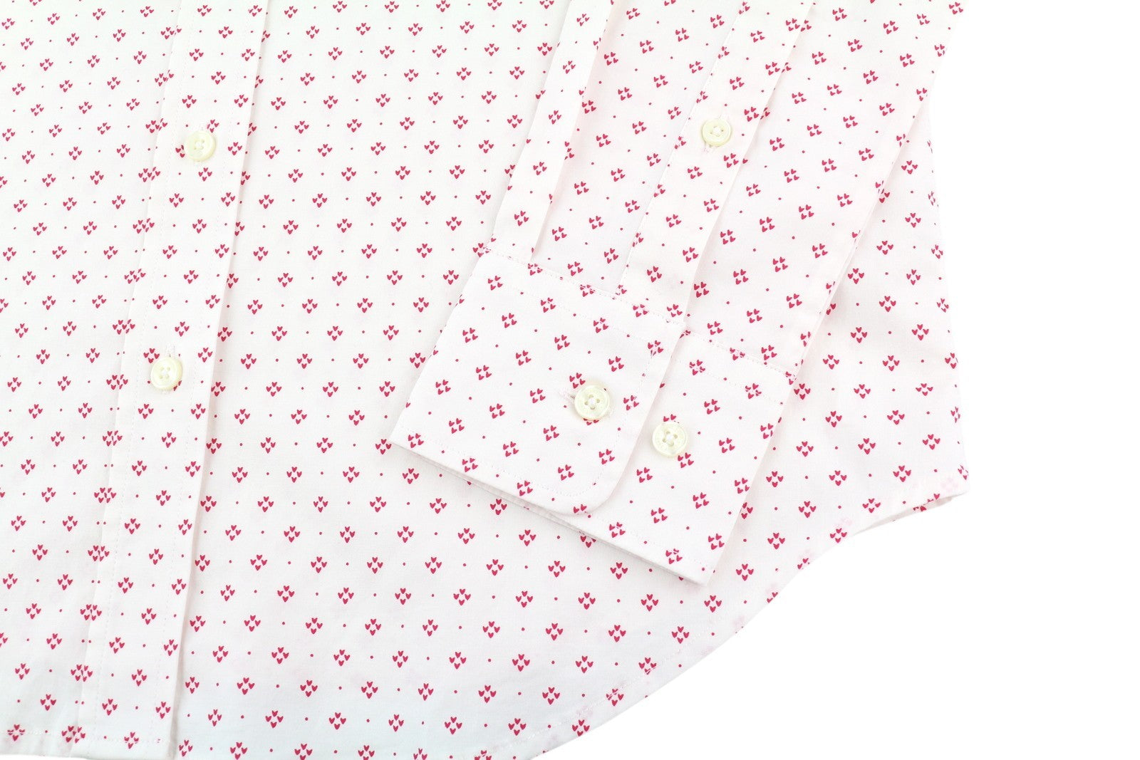 GANT Fairly Dot Stretch Women Shirt EU34 Spread Neck button-Up Patterned White