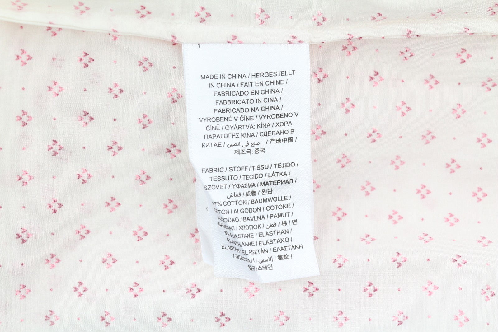 GANT Fairly Dot Stretch Women Shirt EU34 Spread Neck button-Up Patterned White