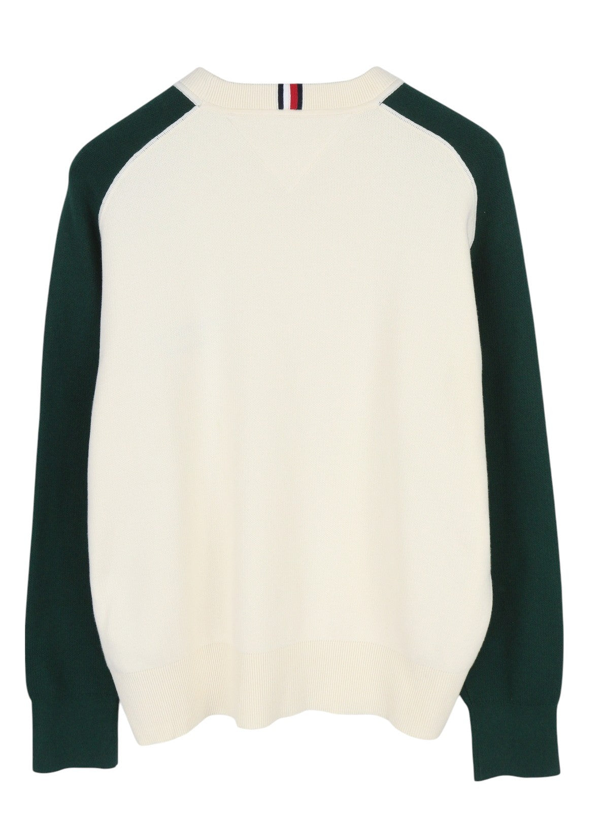 TOMMY HILFIGER Monotype Men Jumper S Pullover Crew Neck Tight-Knit Logo Beige