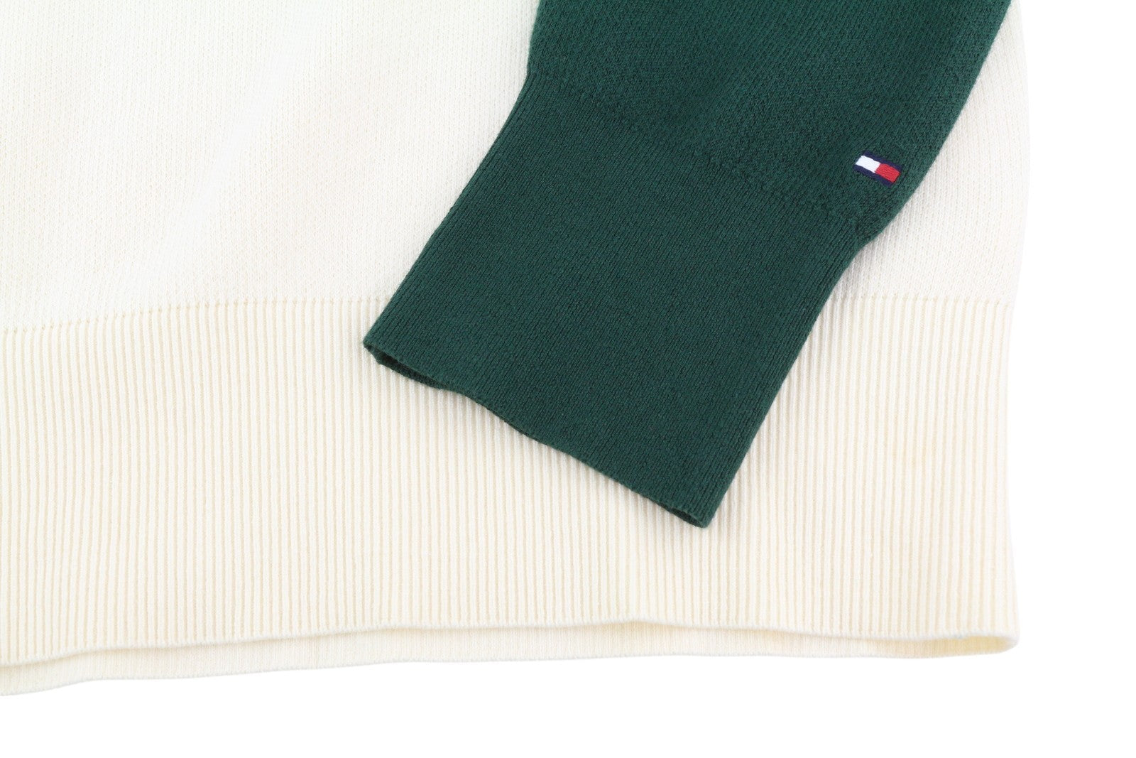 TOMMY HILFIGER Monotype Men Jumper S Pullover Crew Neck Tight-Knit Logo Beige