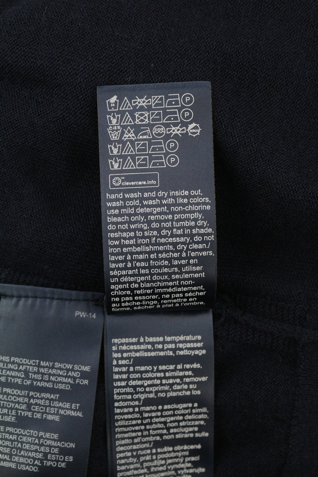 TOMMY HILFIGER Luxury Wool Silk Men Jumper M Dark Blue Pullover Crew Neck Knit