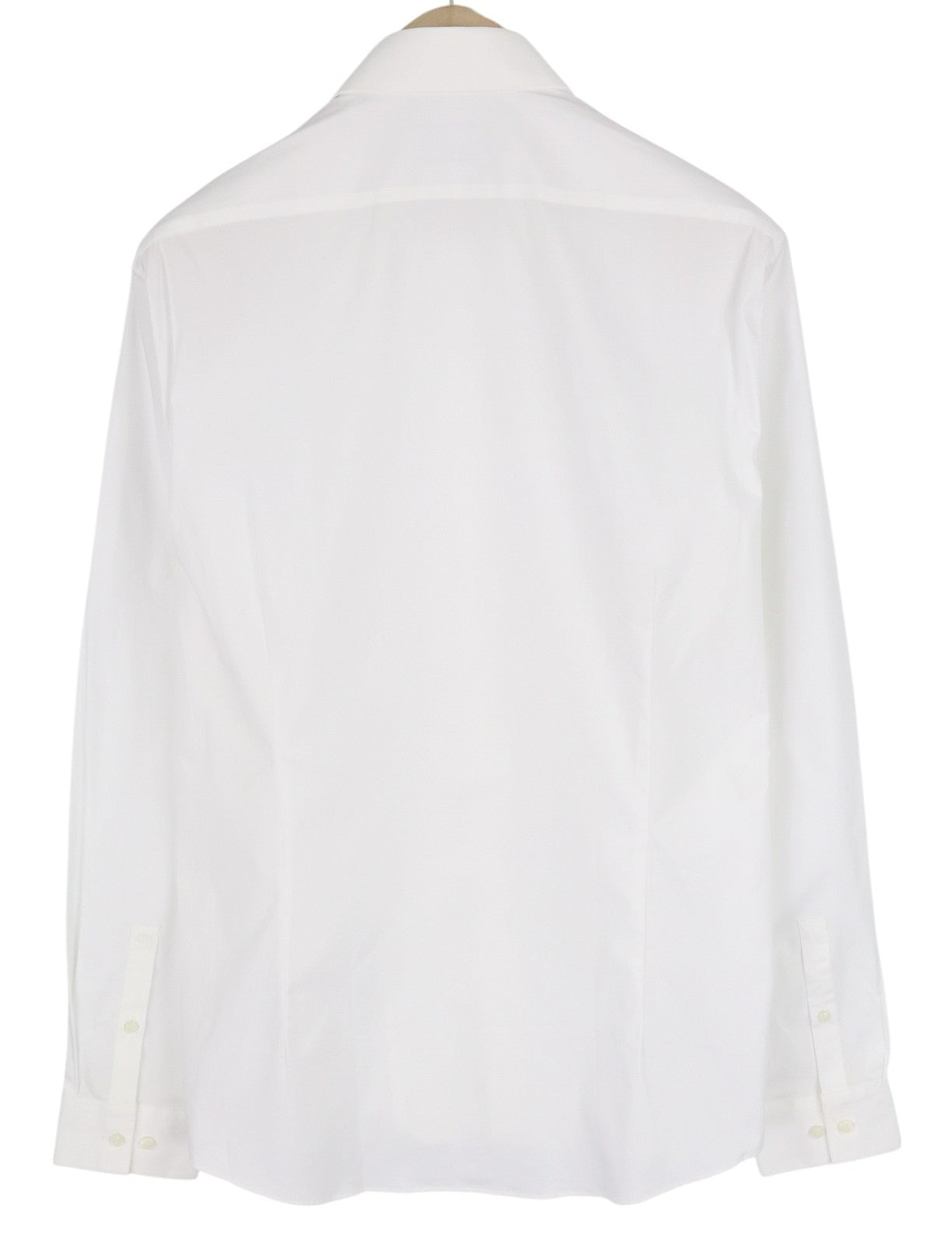 CALVIN KLEIN Evening Tuxedo Slim Men Formal Shirt 42 XL White Pleated Button