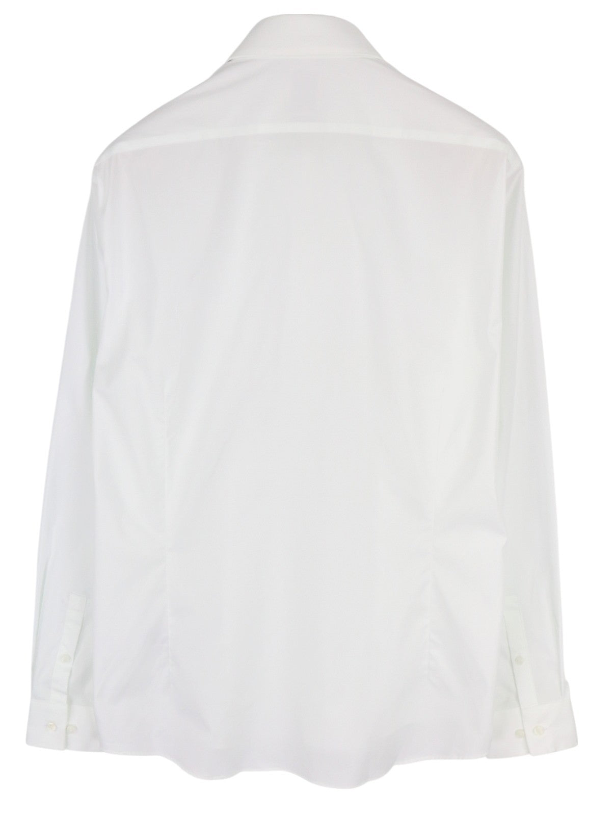 CALVIN KLEIN Poplin Stretch Slim Men Formal Shirt 43 / 17 XL White Button Spread