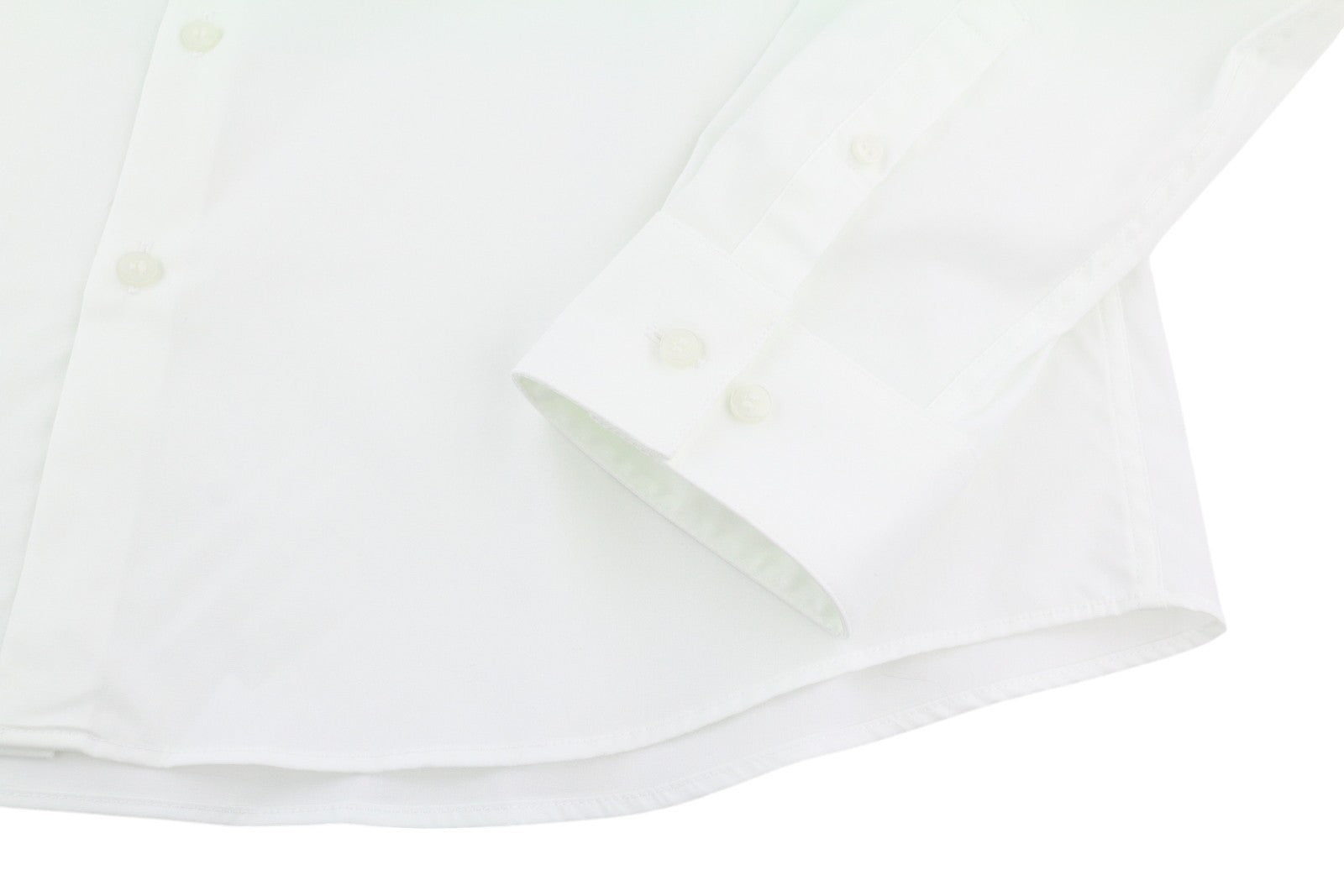 CALVIN KLEIN Poplin Stretch Slim Men Formal Shirt 43 / 17 XL White Button Spread