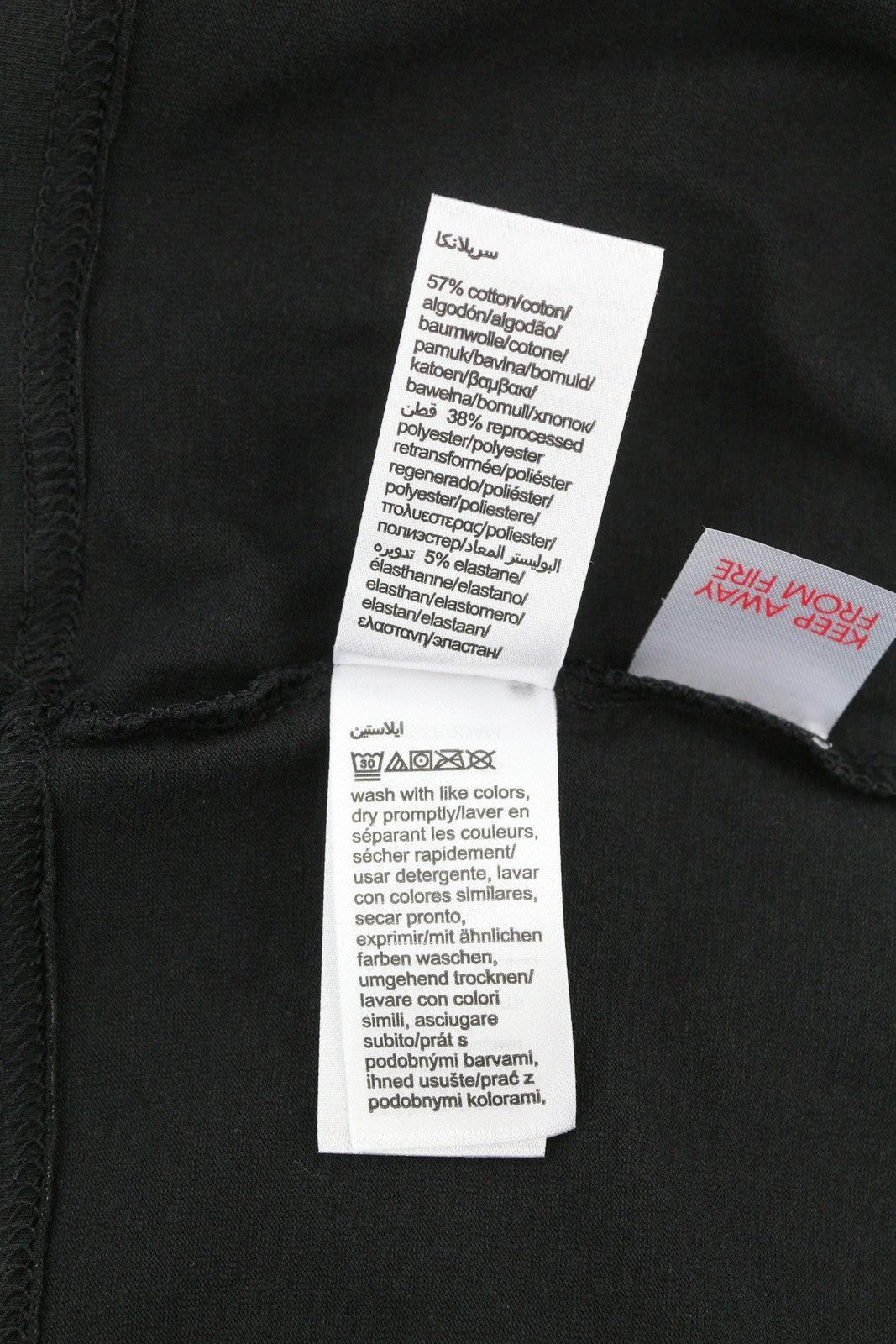 CALVIN KLEIN Men T-Shirt M Black Short Sleeve Tricot Stretch Crew Neck Logo