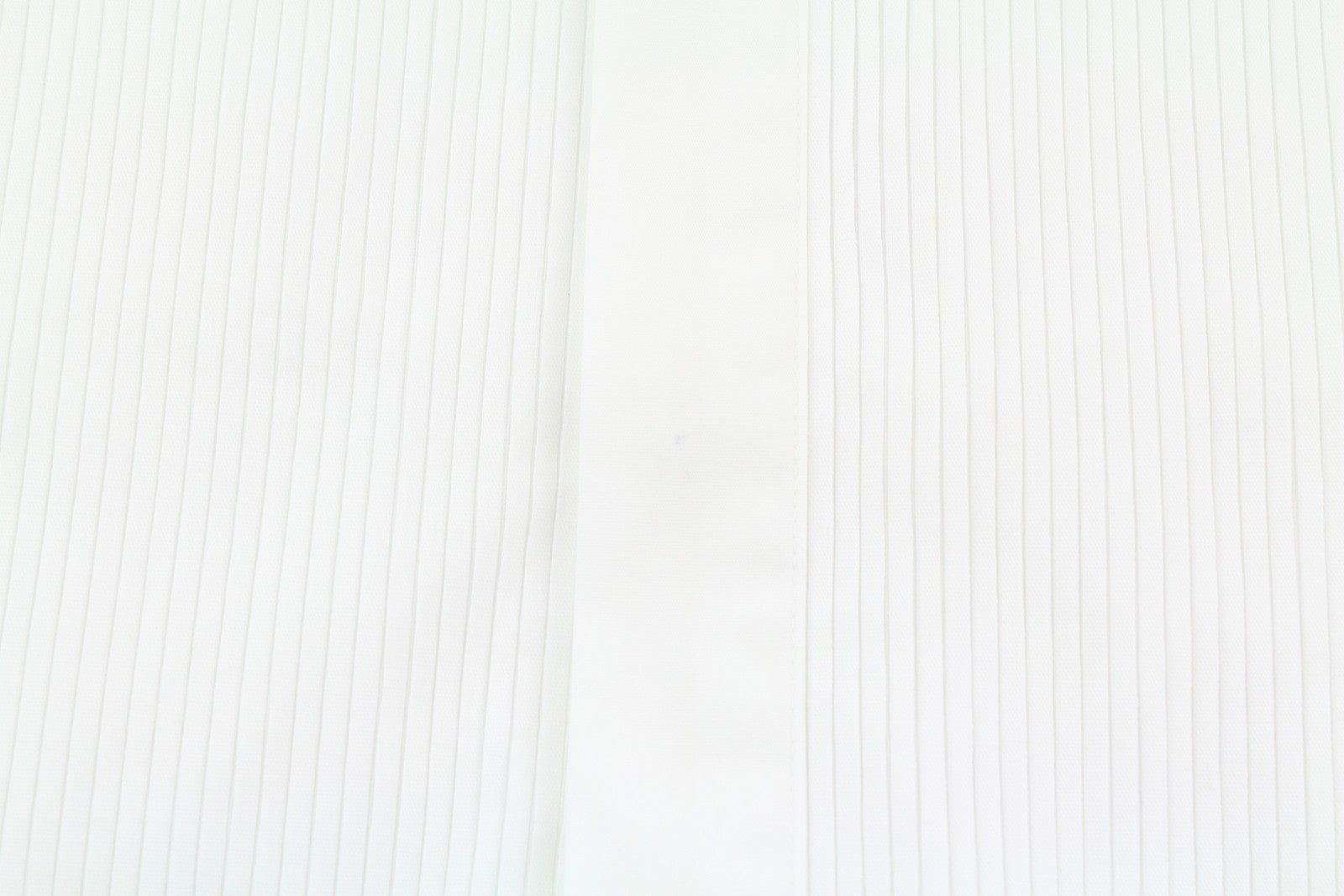 CALVIN KLEIN Evening Tuxedo Slim Men Formal Shirt 38 M White Pleated Button-Up