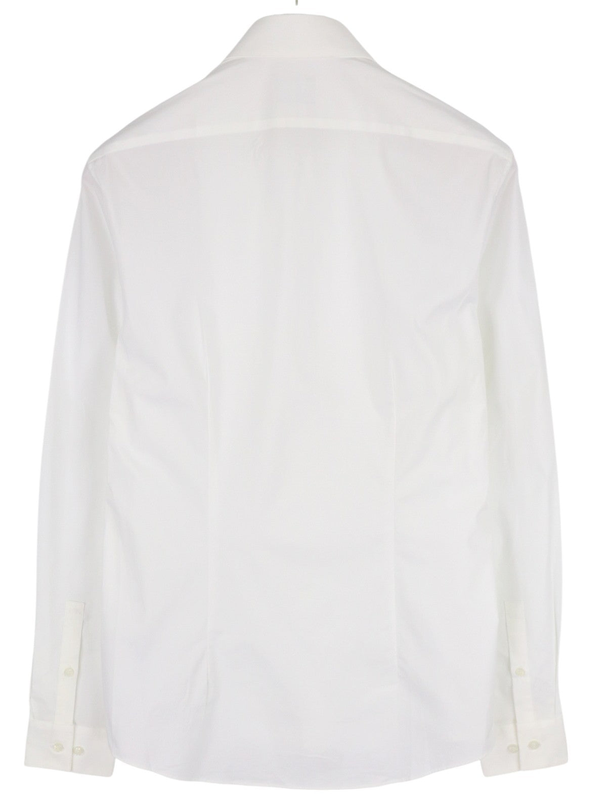CALVIN KLEIN Evening Tuxedo Slim Men Formal Shirt 38 M White Pleated Button-Up