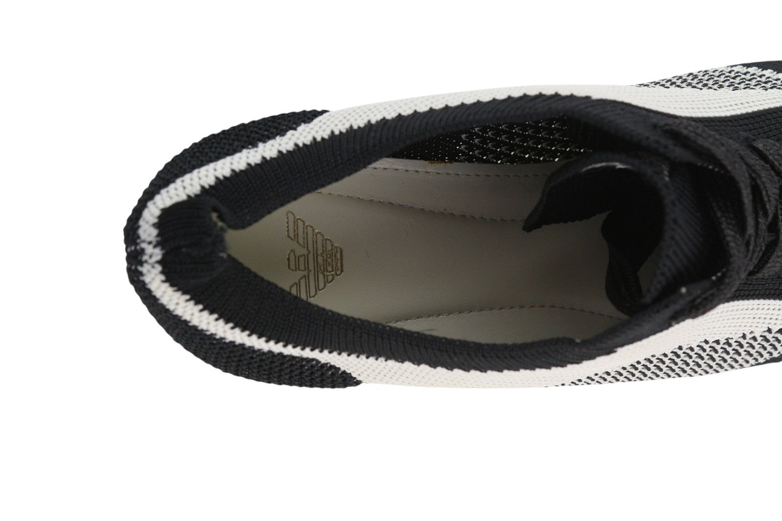 EMPORIO ARMANI Women Sneakers EU37 Low Top Lace Up Knitted Trainers RRP€270