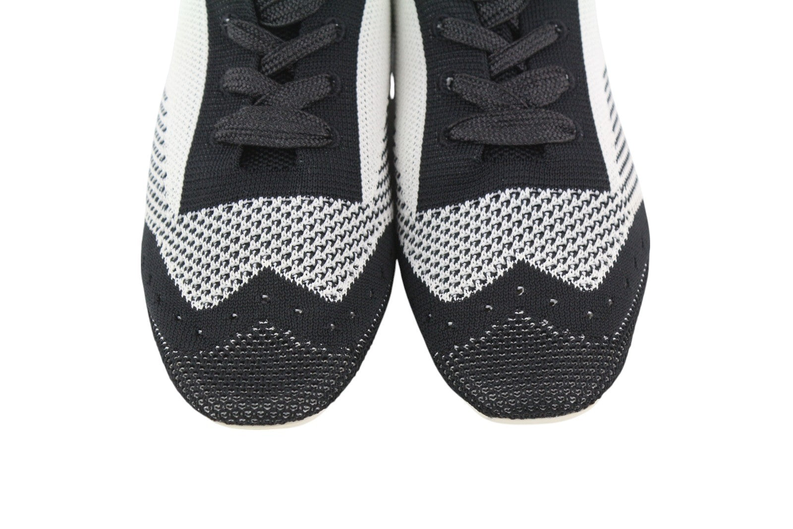 EMPORIO ARMANI Women Sneakers EU37 Low Top Lace Up Knitted Trainers RRP€270