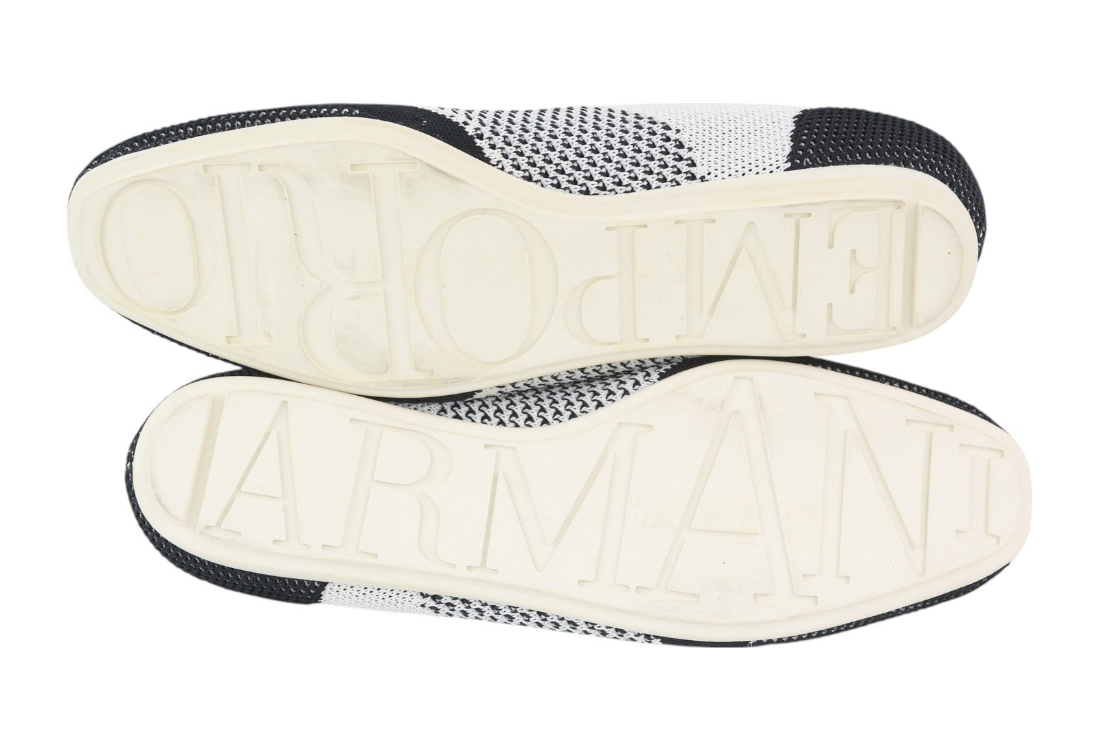 EMPORIO ARMANI Women Sneakers EU37 Low Top Lace Up Knitted Trainers RRP€270