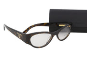 PRADA 0PR06ZV Women Eyeglasses OS Brown Animal Print Cat Eye Frame RRP $375