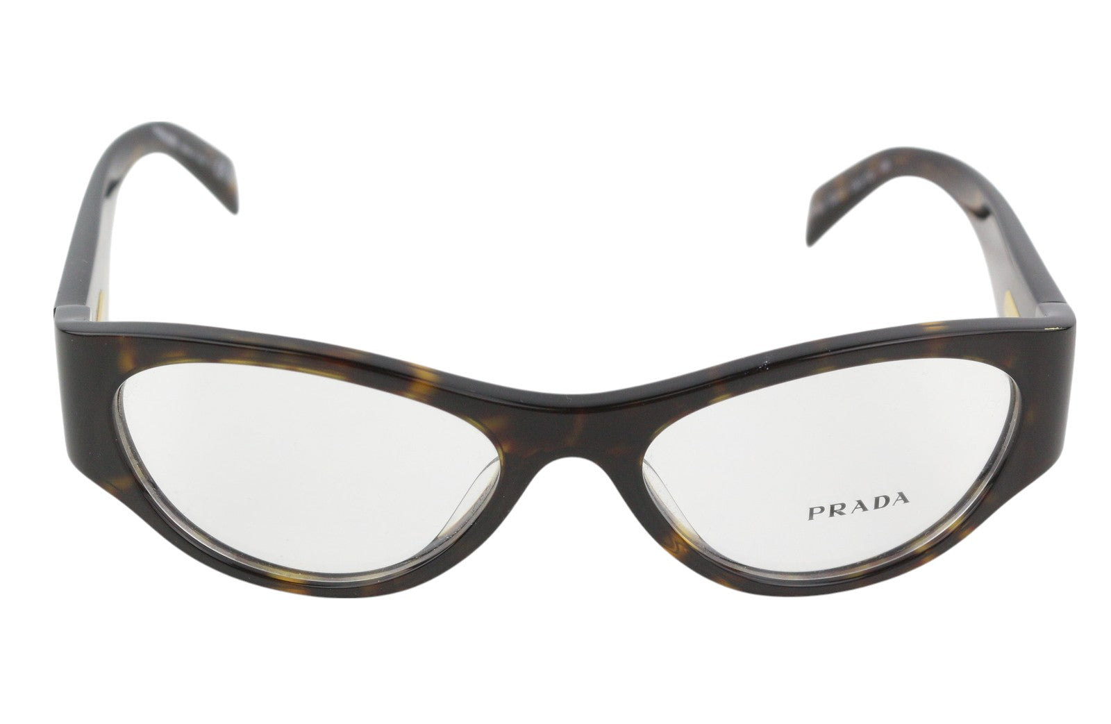 PRADA 0PR06ZV Women Eyeglasses OS Brown Animal Print Cat Eye Frame RRP $375