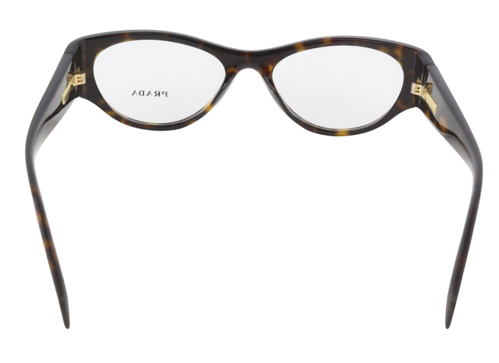 PRADA 0PR06ZV Women Eyeglasses OS Brown Animal Print Cat Eye Frame RRP $375
