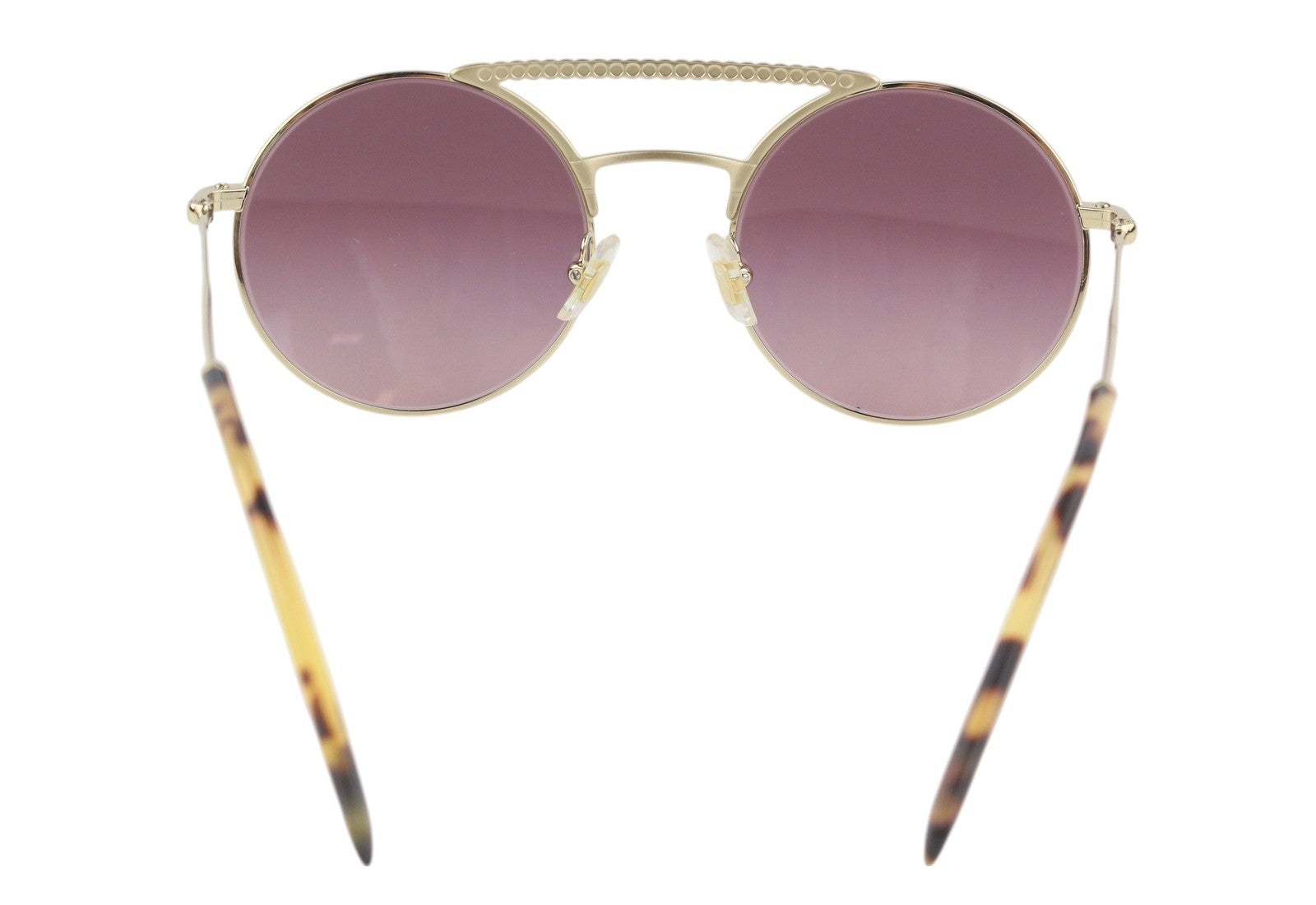 MIU MIU 52V Women Sunglasses OS Oval Animal Print Frame Rhinestones RRP€310