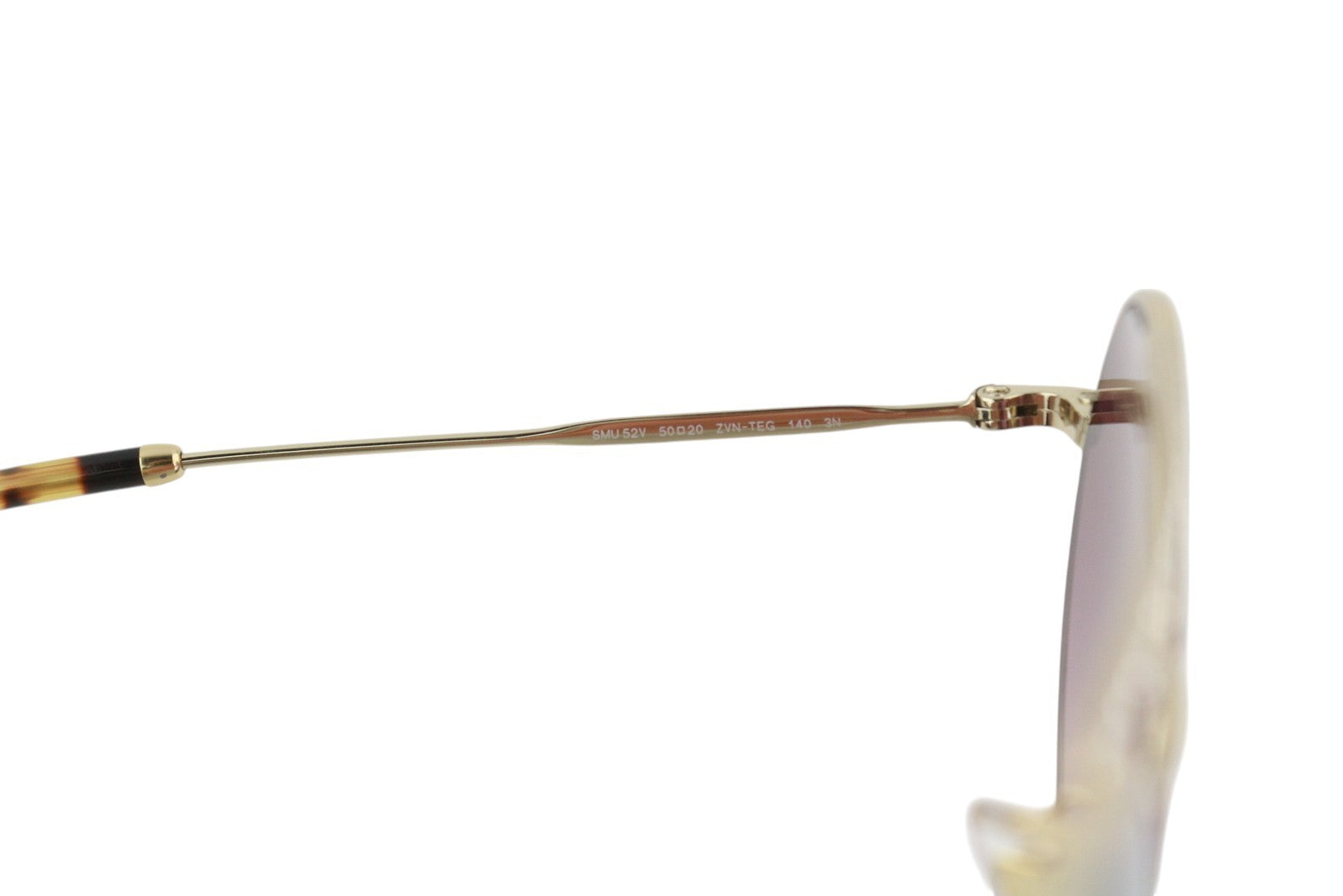 MIU MIU 52V Women Sunglasses OS Oval Animal Print Frame Rhinestones RRP€310