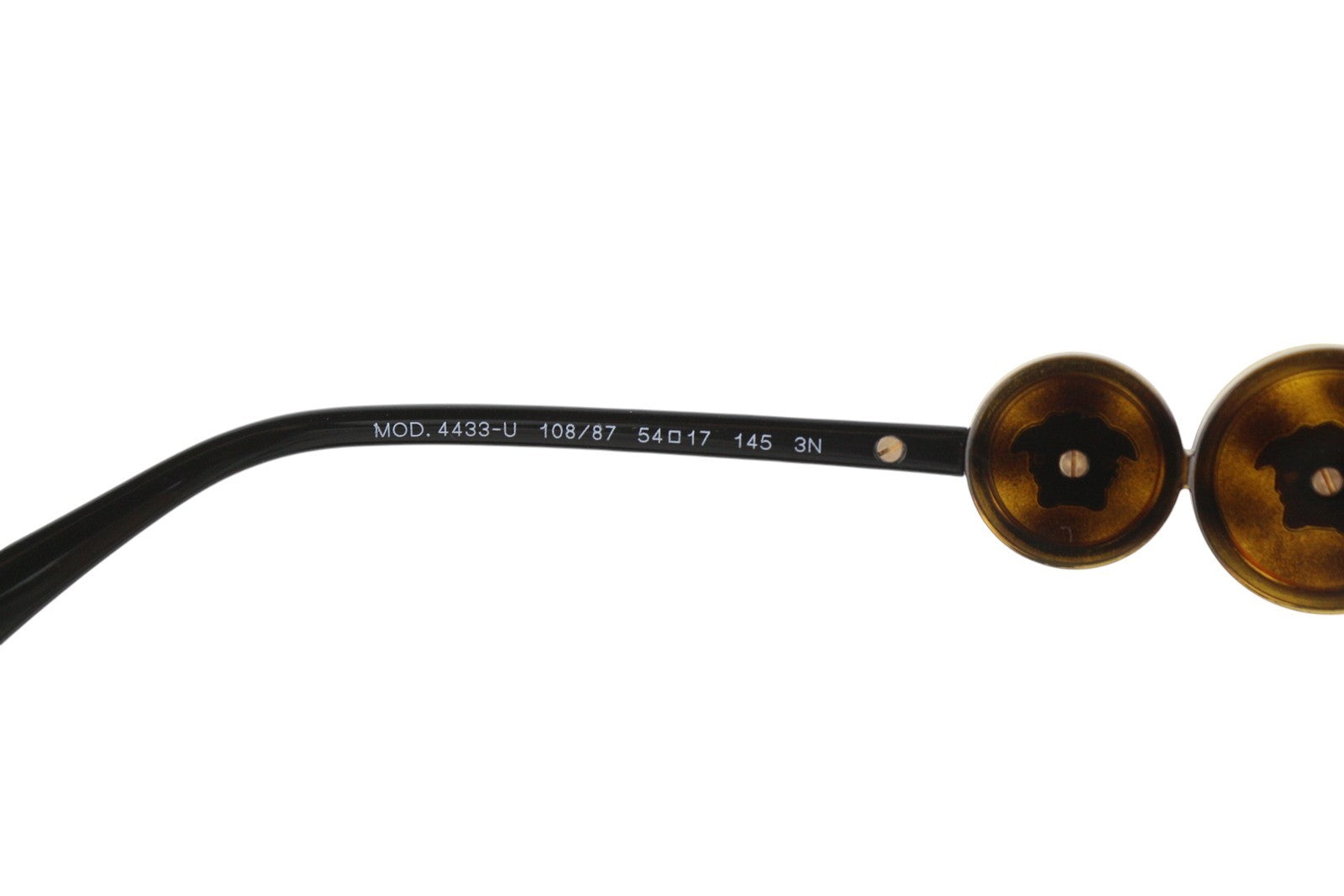 VERSACE 4433 Women Sunglasses OS Dark Brown Animal Print Tinted Cat-Eye RRP$437