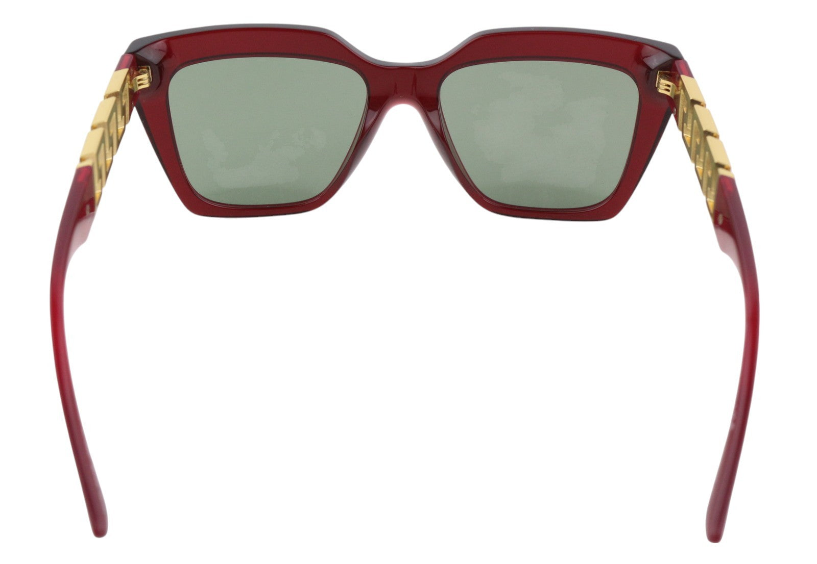 VERSACE 4418 Women Sunglasses OS Red Tinted Gold Tone Details Square RRP€299