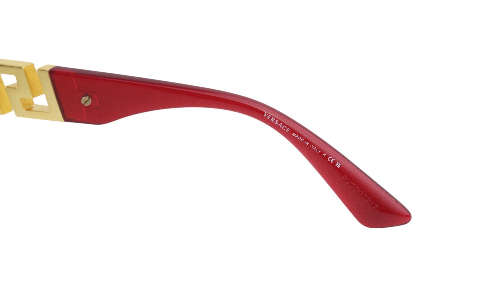 VERSACE 4418 Women Sunglasses OS Red Tinted Gold Tone Details Square RRP€299