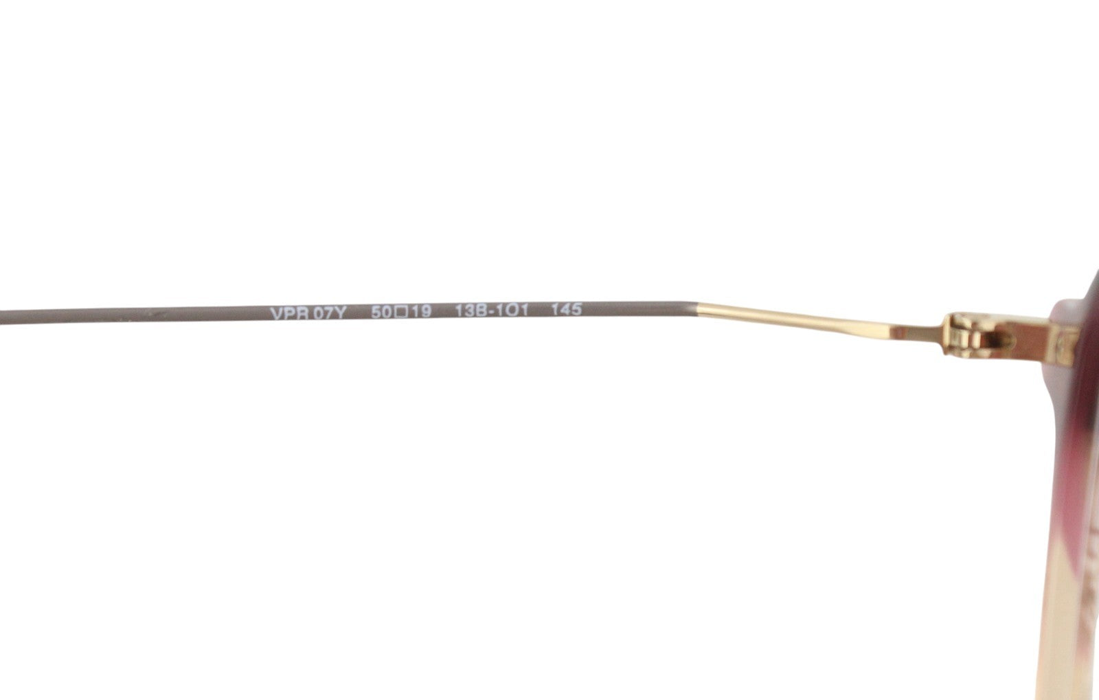 PRADA 0PR07YV Men Eyeglasses OS Brown Patterned Ovel Demo Lens Logo RRP€431