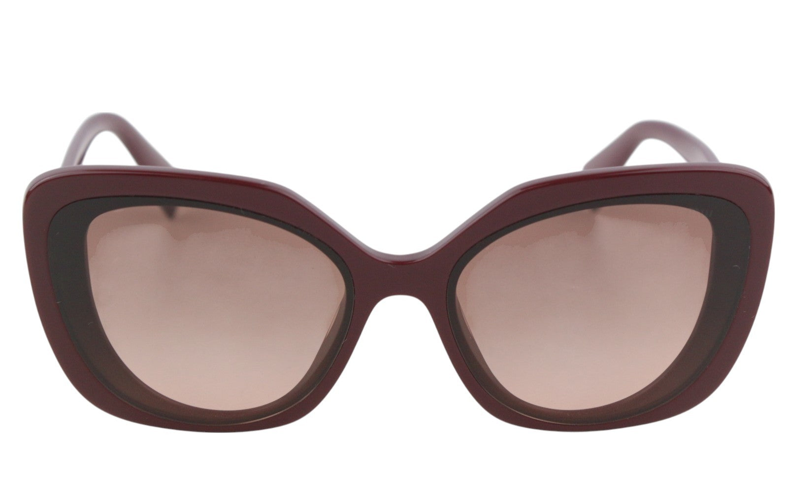 MIU MIU 06X Women Sunglasses OS Burgundy Square Tinted Logo Casual RRP€289