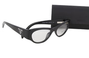 PRADA 0PR06ZV Women Eyeglasses OS Black Frame Cat Eye Demo Lens Logo RRP$375