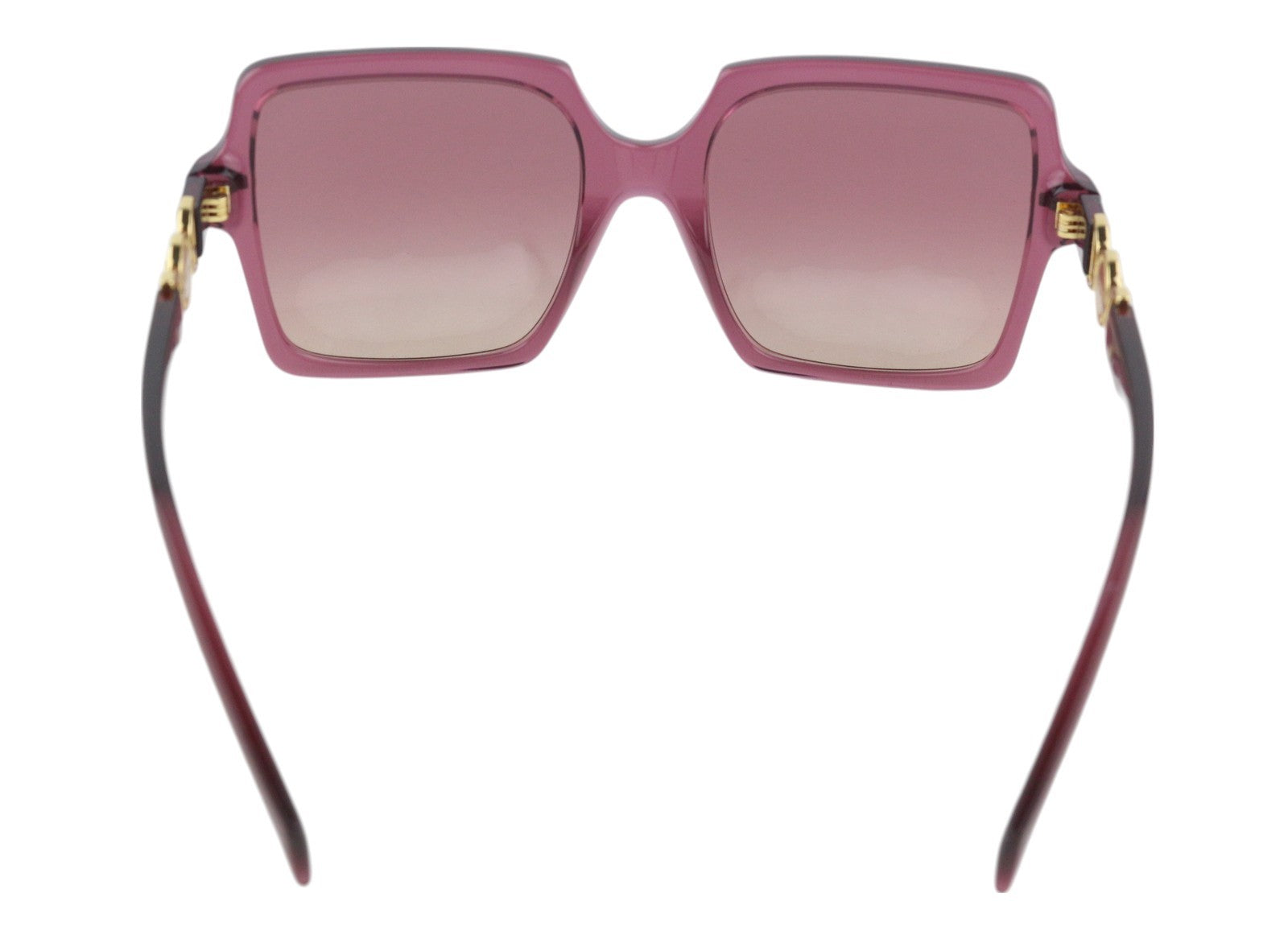 VERSACE 4441 Women Sunglasses OS Square Transparent Violet Casual Logo RRP€249