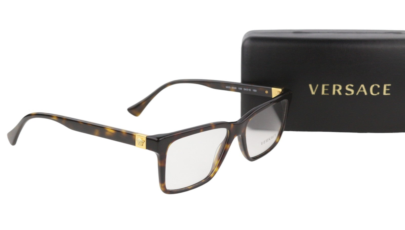 VERSACE 3328 Men Eyeglasses OS Animal Print Frames Transparent Lenses RRP€199