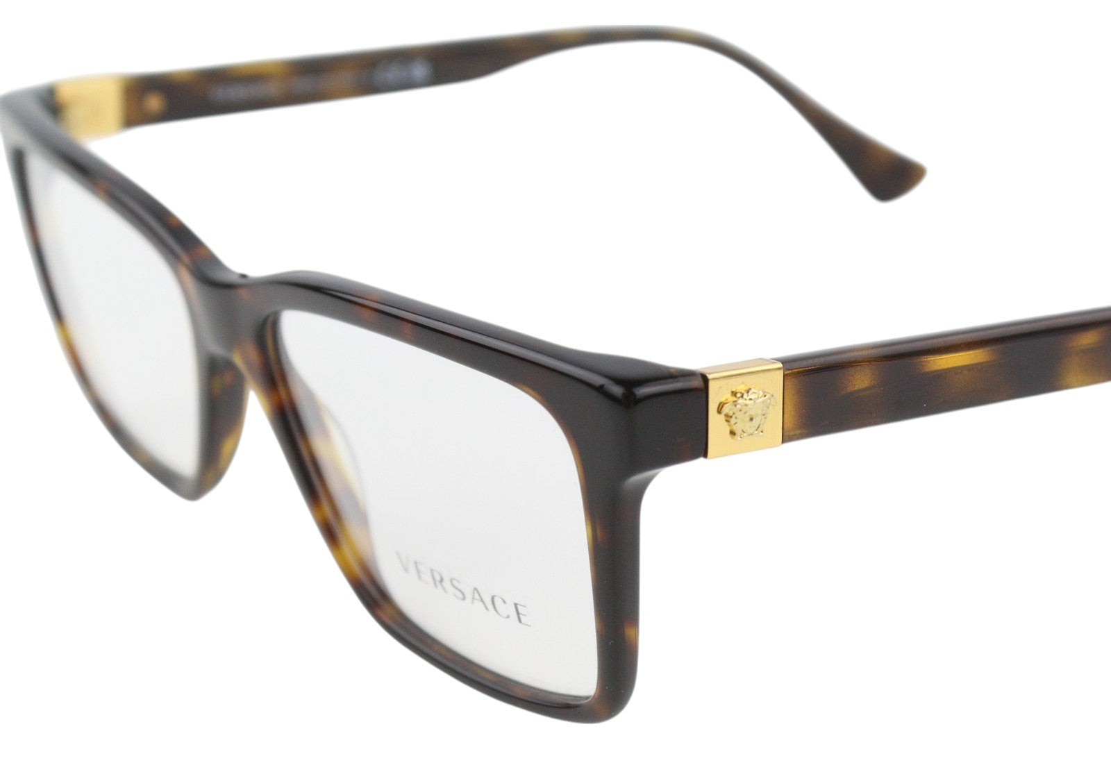 VERSACE 3328 Men Eyeglasses OS Animal Print Frames Transparent Lenses RRP€199