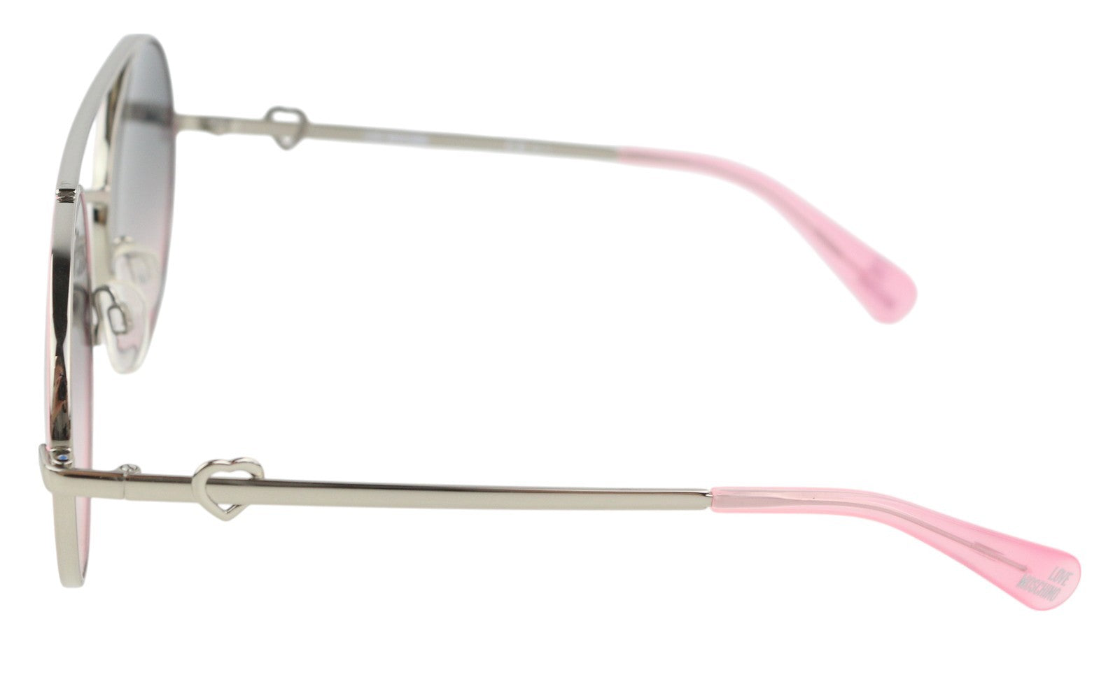 LOVE MOSCHINO MOL009/S Women Sunglasses OS Pink Tinted Lenses Oval Logo RRP€199