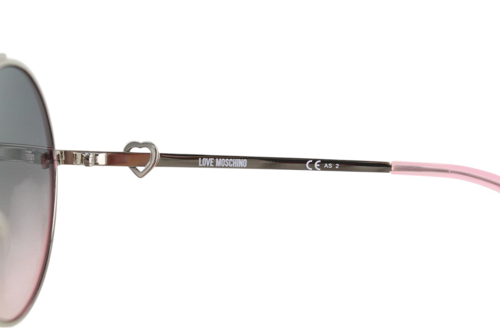 LOVE MOSCHINO MOL009/S Women Sunglasses OS Pink Tinted Lenses Oval Logo RRP€199