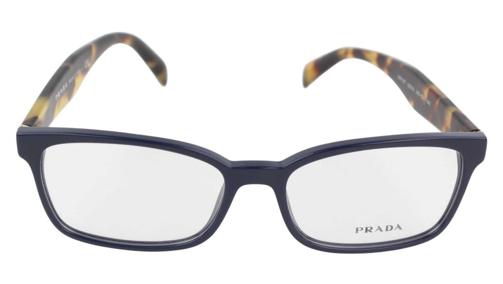PRADA 0PR18TV Women Eyeglasses OS Animal Print Frame Demo Lens Logo RRP$295