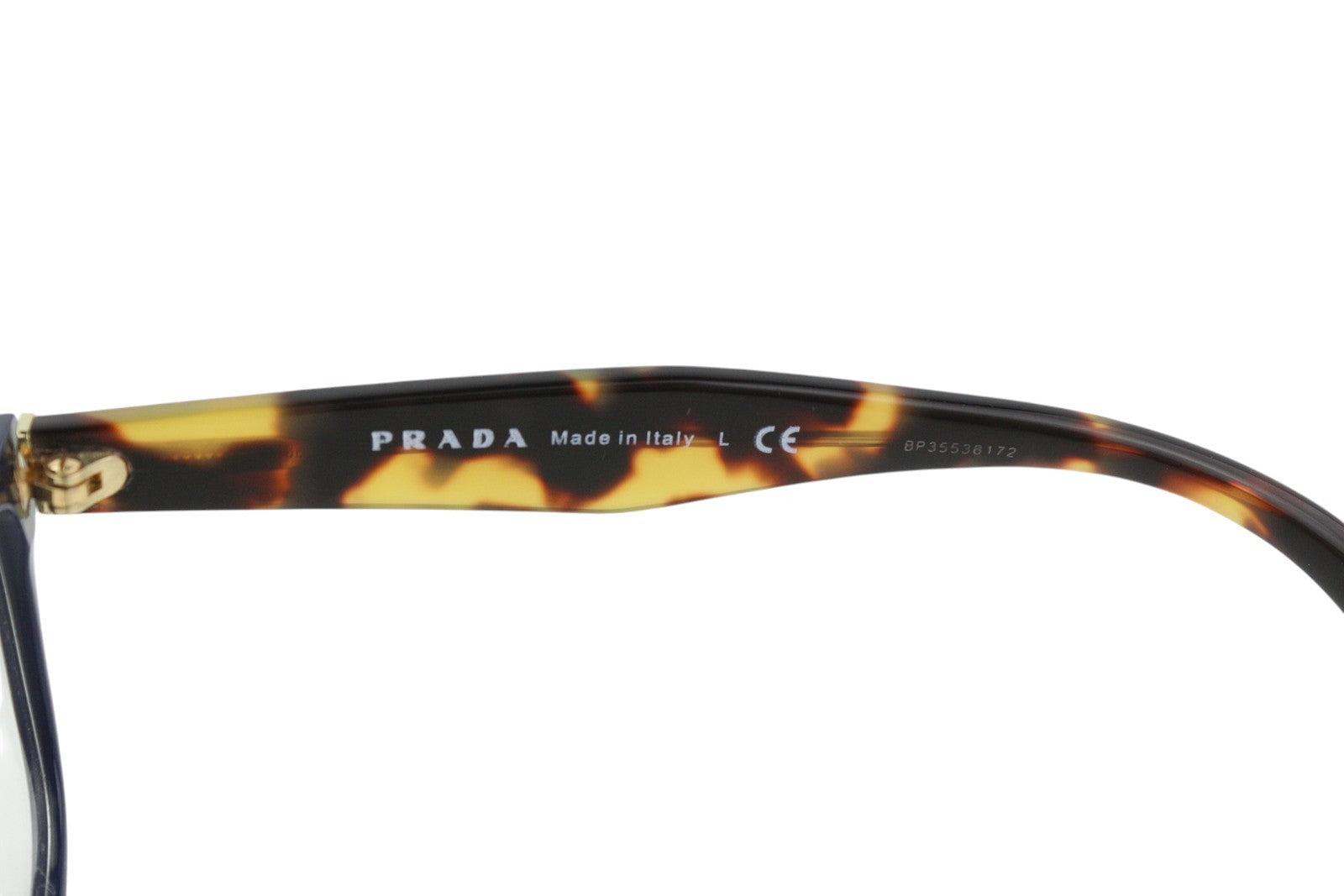 PRADA 0PR18TV Women Eyeglasses OS Animal Print Frame Demo Lens Logo RRP$295